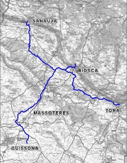 Análisis del trazado del abastecimiento en alta en el Valle del Llobregós