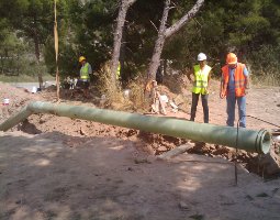 Dirección de Obra y Coordinación de Seguridad y Salud de las obras de emergencia de reparación del colector de salmueras en el TM de Súria